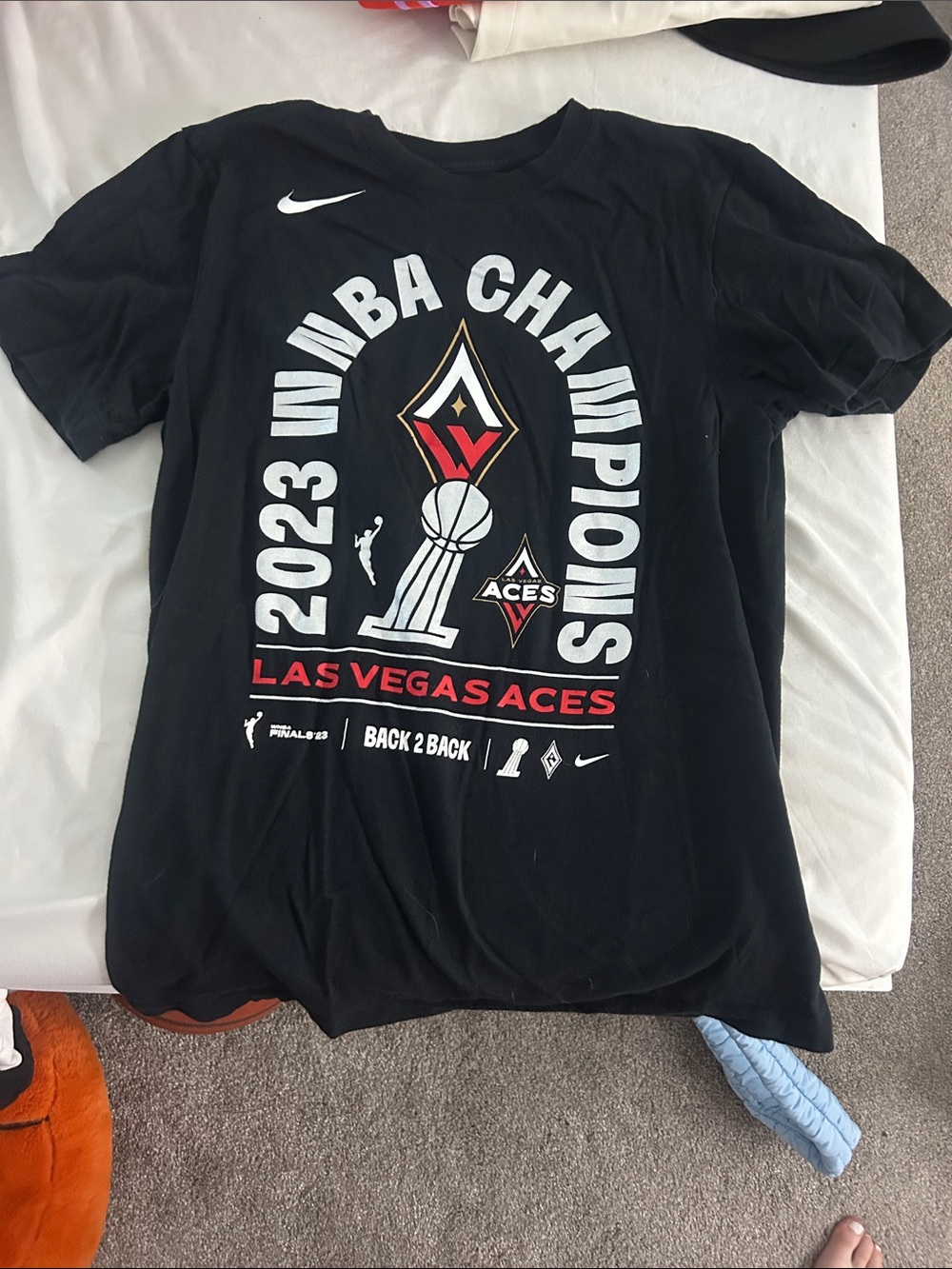 Nike Black Las Vegas Aces 2023 Champions Graphic Tee